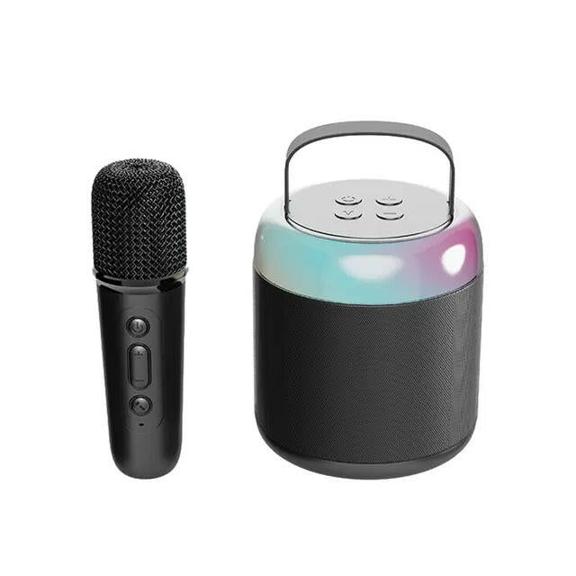 . Bluetooth Karaoke Machine – Portable Pink Speaker with Microphone - GoTypical