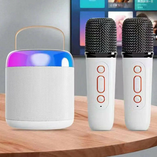 . Bluetooth Karaoke Machine – Portable Pink Speaker with Microphone - GoTypical