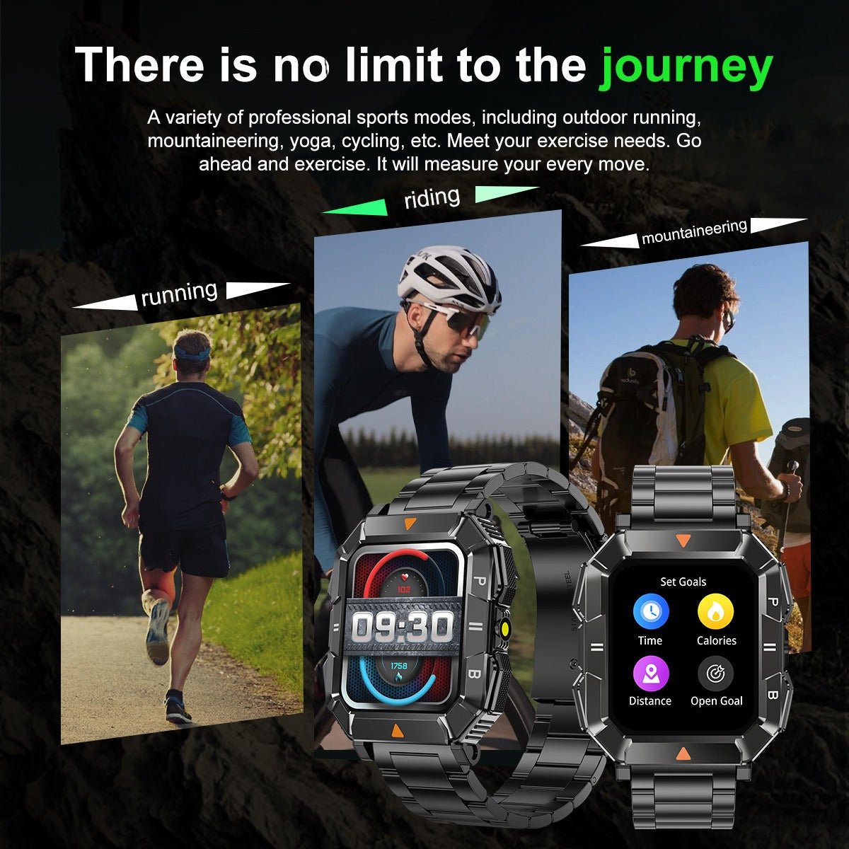 YK03 smartwatch Bluetooth call flashlight sports waterproof heart rate blood oxygen health monitoring - GoTypical