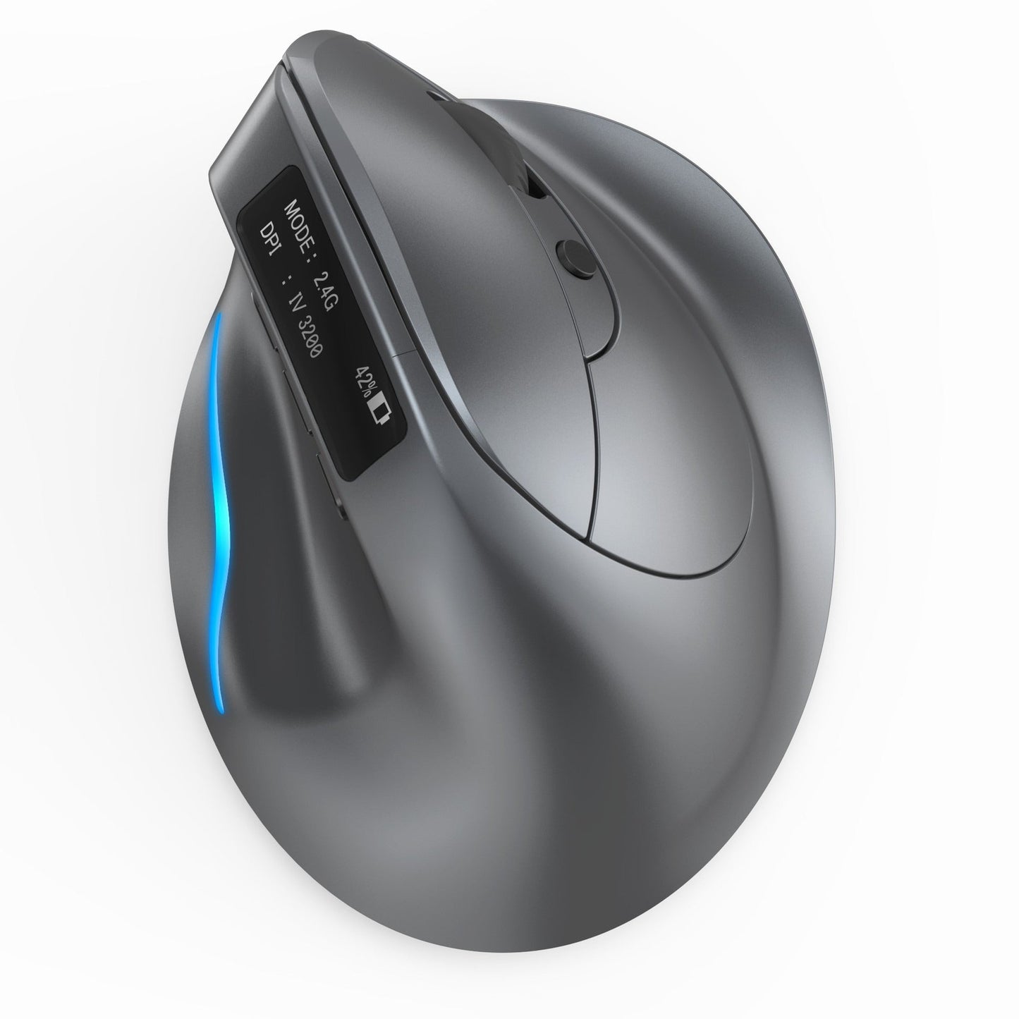 ZELOTES Master F - 26C Display Bluetooth Wireless Charging Dual Mode Grip Vertical Anti Mouse Hand Mouse - GoTypical