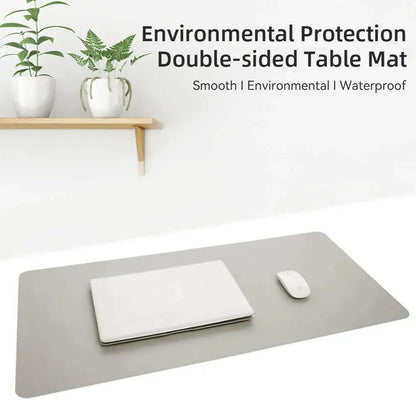 . PU Leather Waterproof Desk Protector Mat – Large 60x30cm - GoTypical