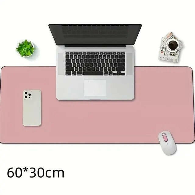 . PU Leather Waterproof Desk Protector Mat – Large 60x30cm - GoTypical
