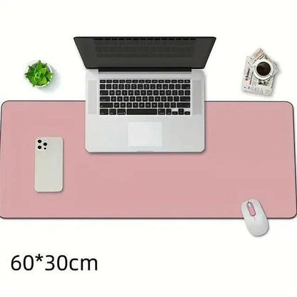 . PU Leather Waterproof Desk Protector Mat – Large 60x30cm - GoTypical