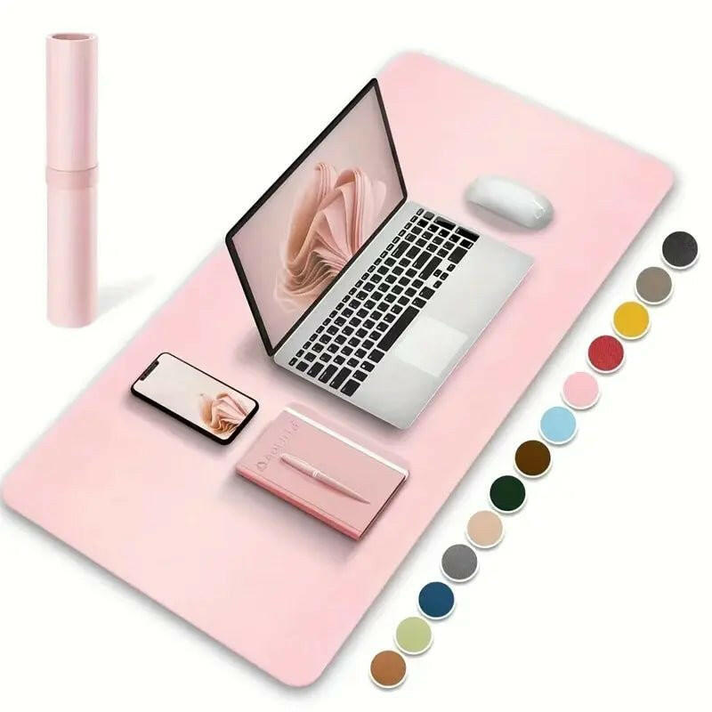 . PU Leather Waterproof Desk Protector Mat – Large 60x30cm - GoTypical