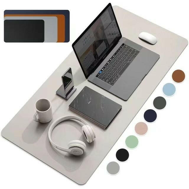 . PU Leather Waterproof Desk Protector Mat – Large 60x30cm - GoTypical
