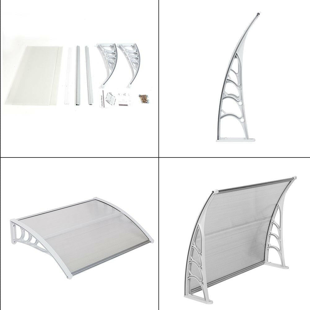 Door & Window Awnings 100x80 – Weather Resistant Outdoor Canopy - GoTypical