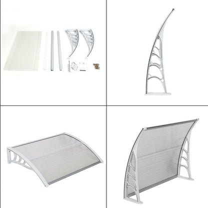 Door & Window Awnings 100x80 – Weather Resistant Outdoor Canopy - GoTypical