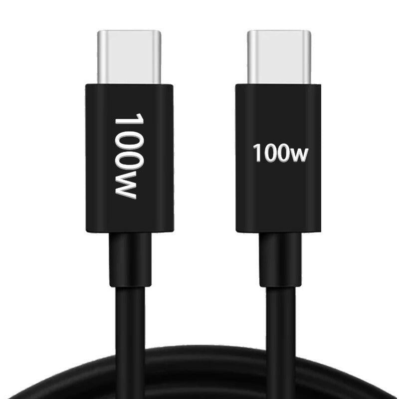 . 100W Type-C to Type-C Fast Charging Data Cable – PVC Material - GoTypical