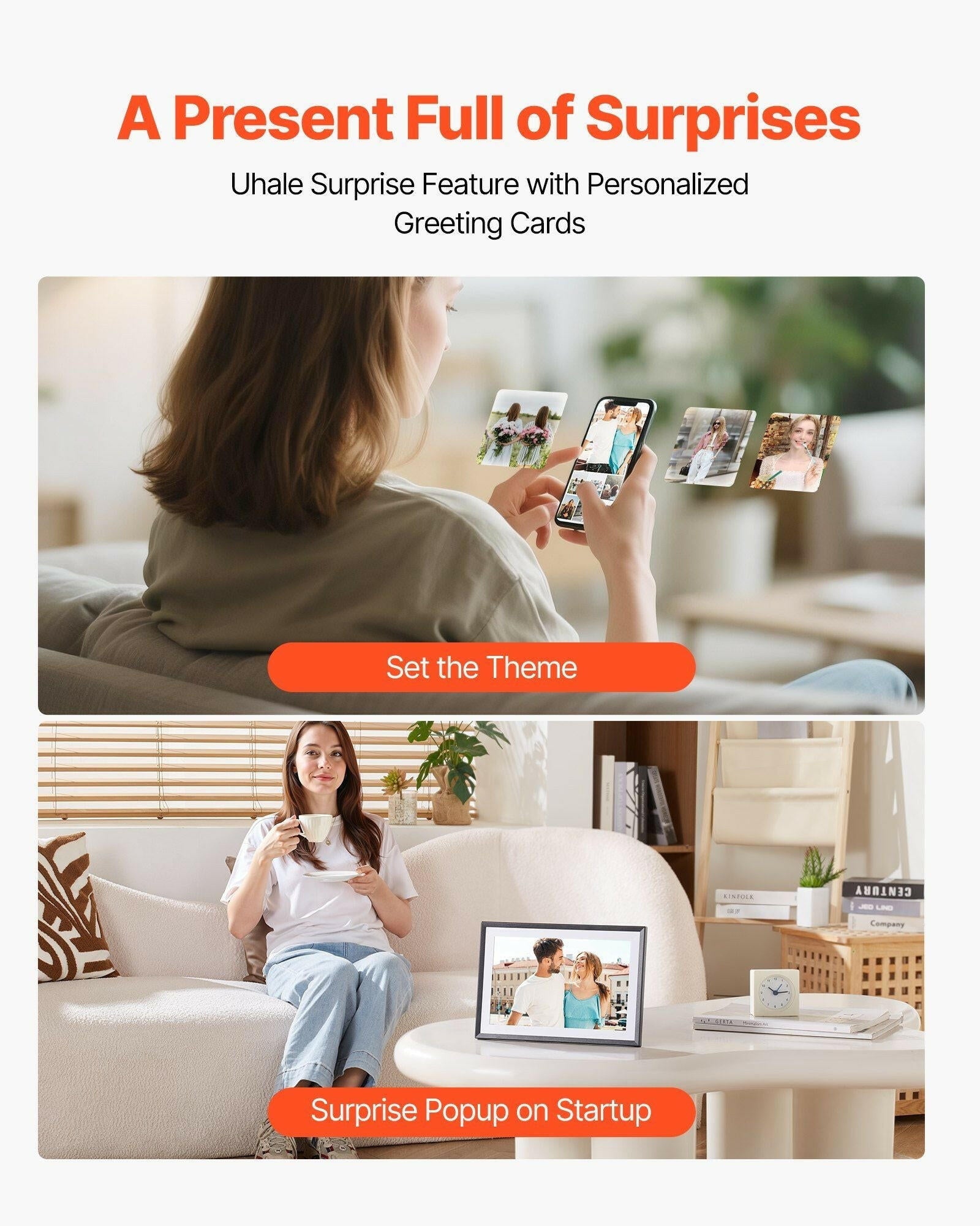 10.1-Inch Digital Picture Frame – 32GB Storage HD IPS Touchscreen WiFi - GoTypical