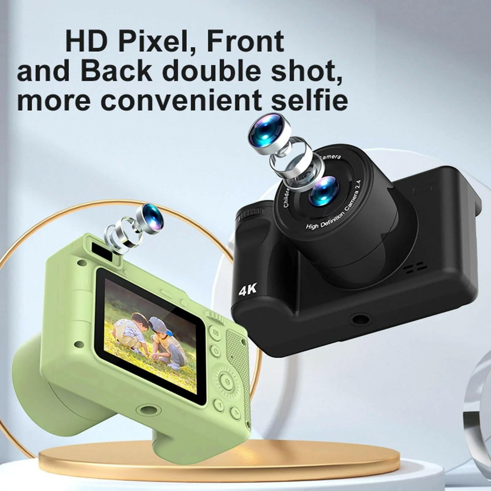 1080p Digital Camera – 40MP Dual Lens with 8X Zoom for Kids - GoTypical