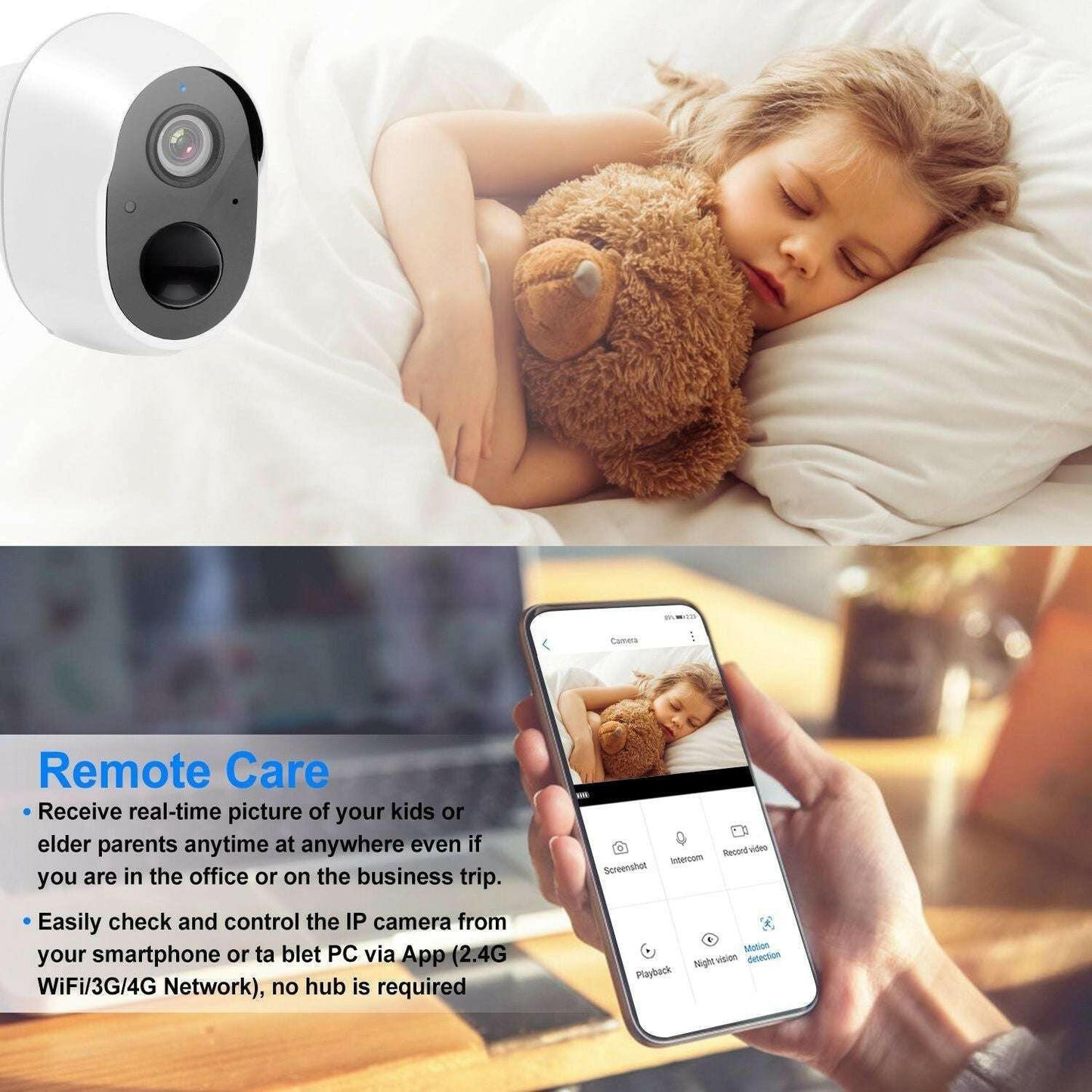 1080P WiFi Security Camera – Two-Way Audio IP65 Waterproof Night Vision - GoTypical