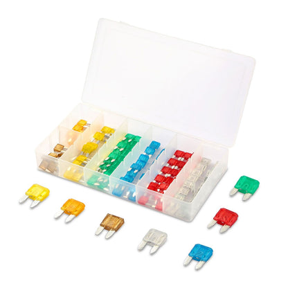 120Pcs Mini Auto Blade Fuse Set Assorted Standard Blade Fuse Kit 5A 7.5A 10A 15A 20A 25A 30A for Car Truck - GoTypical