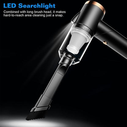120W 9000PA Cordless Handheld Vacuum Cleaner w/ Searchlight Portable Rechargeable Car Auto Home Duster - GoTypical