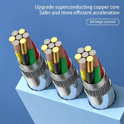 . 120W Macaron 3-in-1 Fast Charging Cable – Bracket Storage - GoTypical