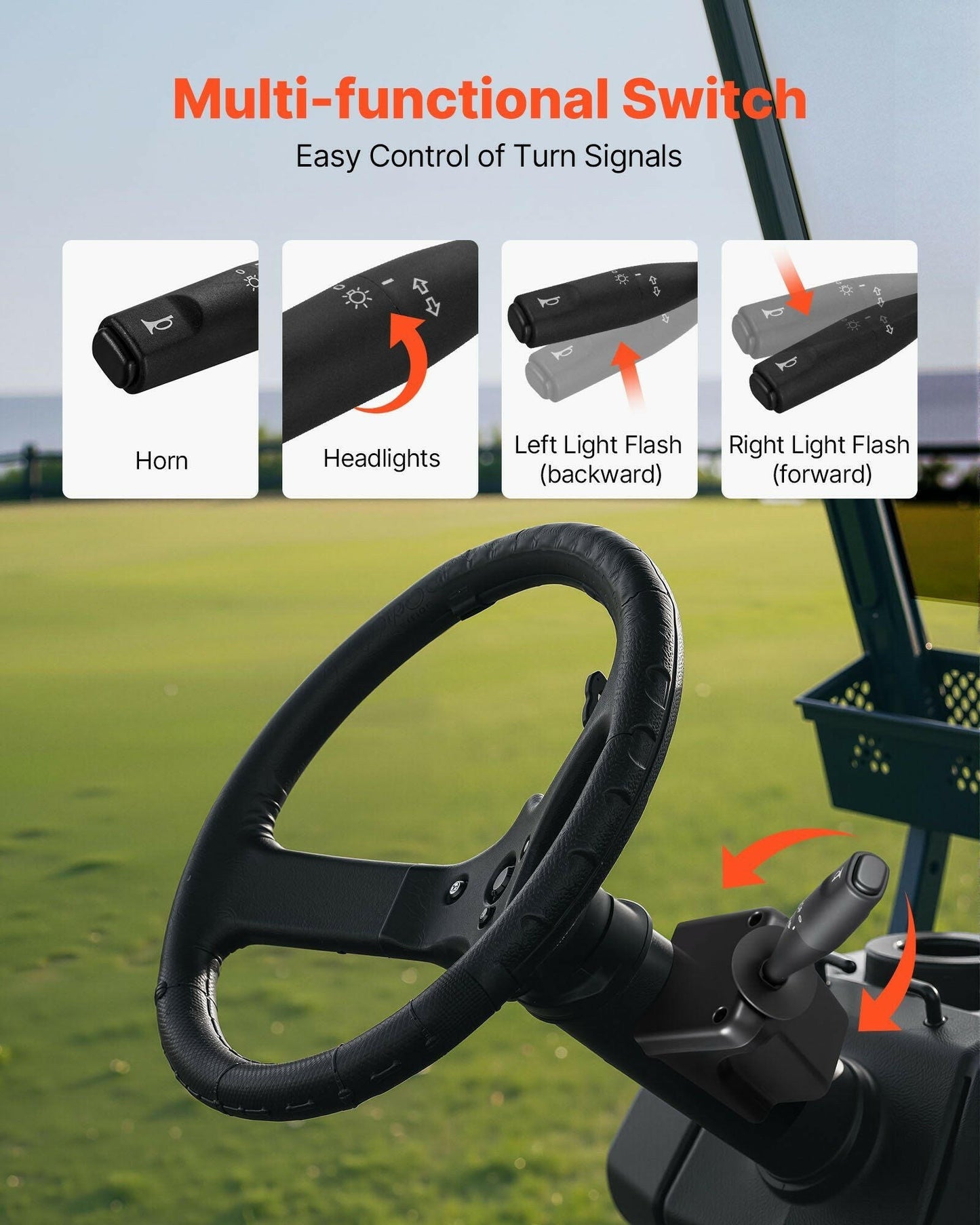 12V LED Headlight & Tail Light Kit – EZGO TXT 1996-2013 Street Legal - GoTypical