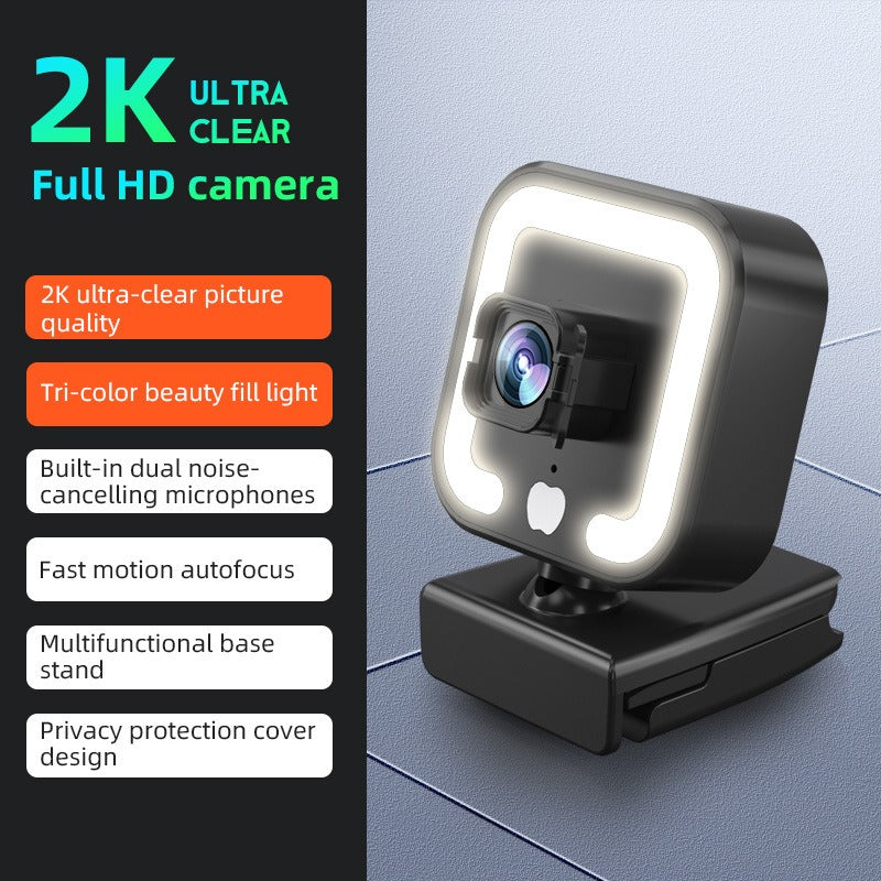 4k beauty autofocus 1080p computer camera high-definition network USB live streaming webcam2k.