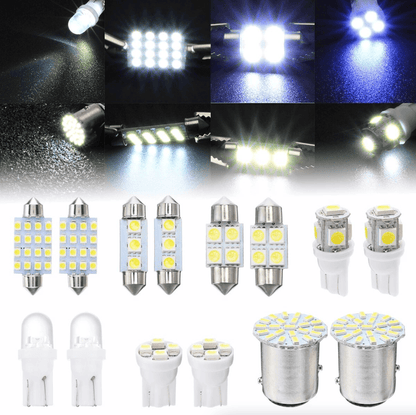 14Pcs T10 36mm LED Interior Car Lights Kit – Map Dome License Plate - GoTypical