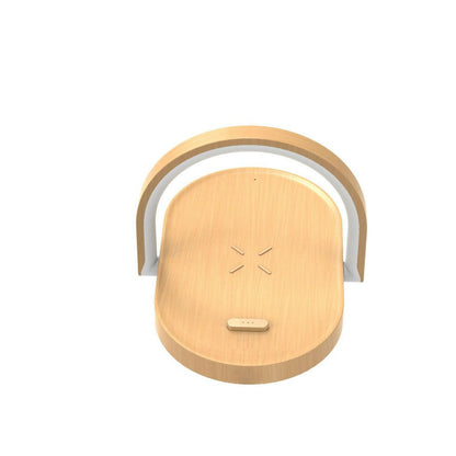 . 15W Wireless Charger – Yellow Wood Grain Multi-Function Lamp - GoTypical