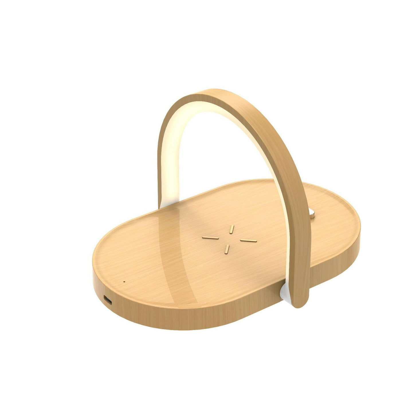 . 15W Wireless Charger – Yellow Wood Grain Multi-Function Lamp - GoTypical