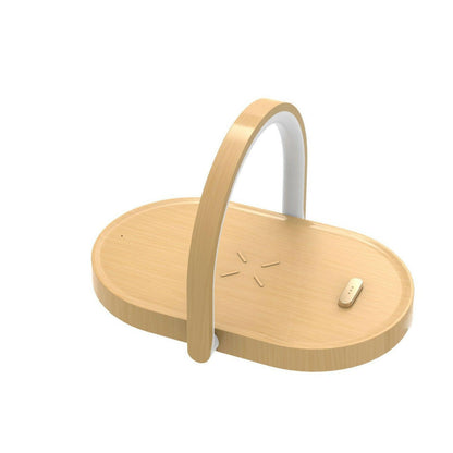 . 15W Wireless Charger – Yellow Wood Grain Multi-Function Lamp - GoTypical