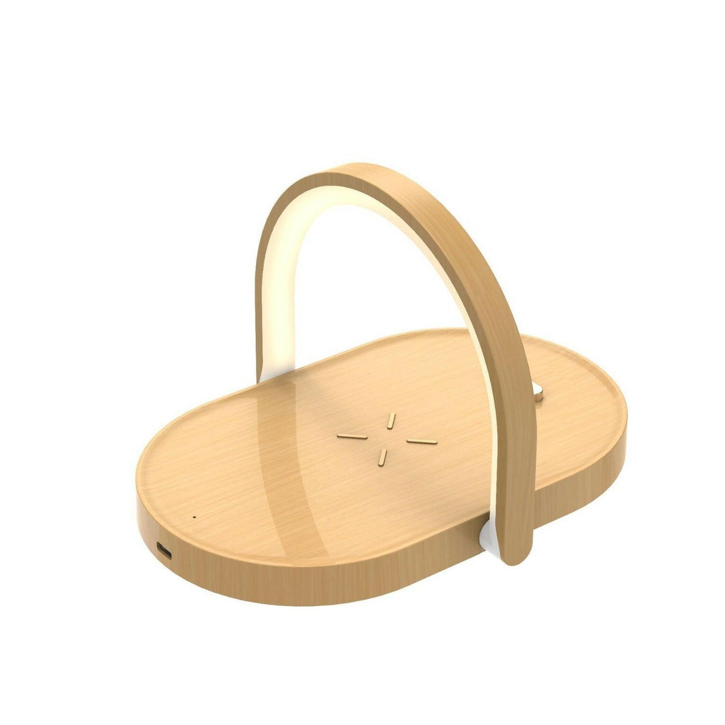 . 15W Wireless Charger – Yellow Wood Grain Multi-Function Lamp - GoTypical