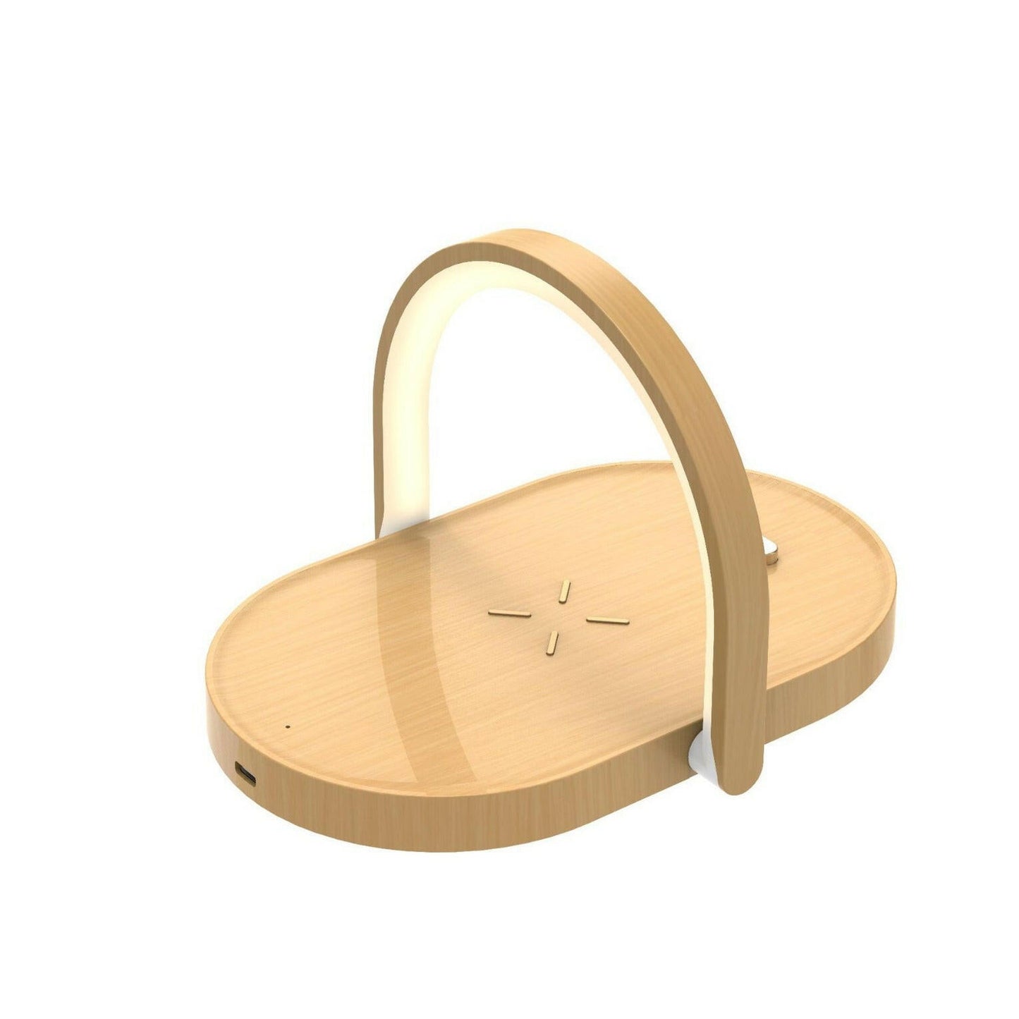 . 15W Wireless Charger – Yellow Wood Grain Multi-Function Lamp - GoTypical