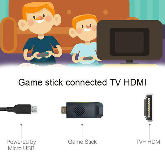 16-Bit Wireless Retro Console – 3500+ Classic Games HDMI for 4K TV - GoTypical