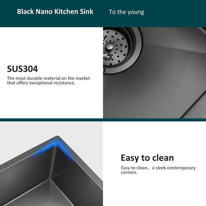 . 18-Inch Stainless Steel Kitchen Sink – Deep Single Bowl, Topmount - GoTypical