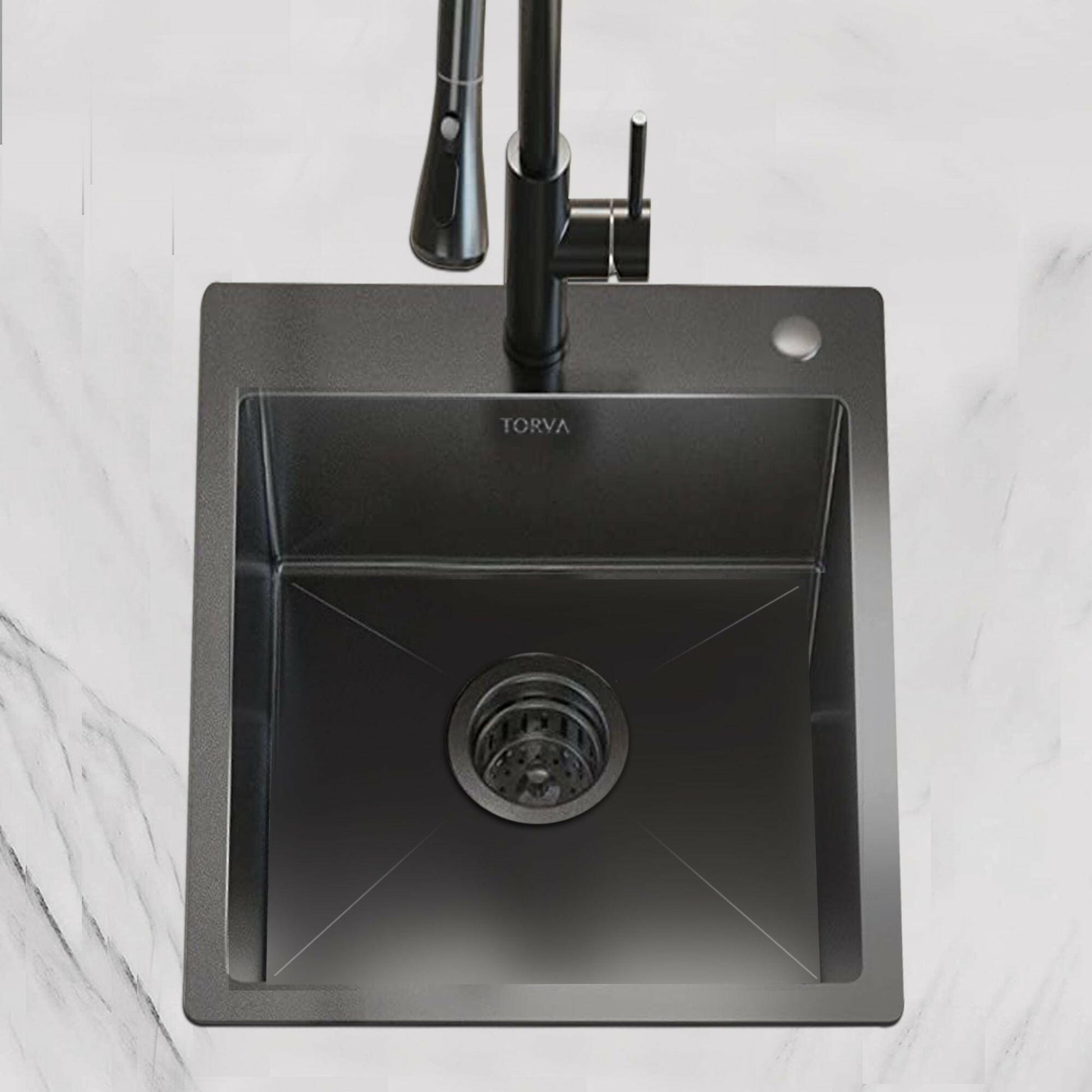 . 18-Inch Stainless Steel Kitchen Sink – Deep Single Bowl, Topmount - GoTypical