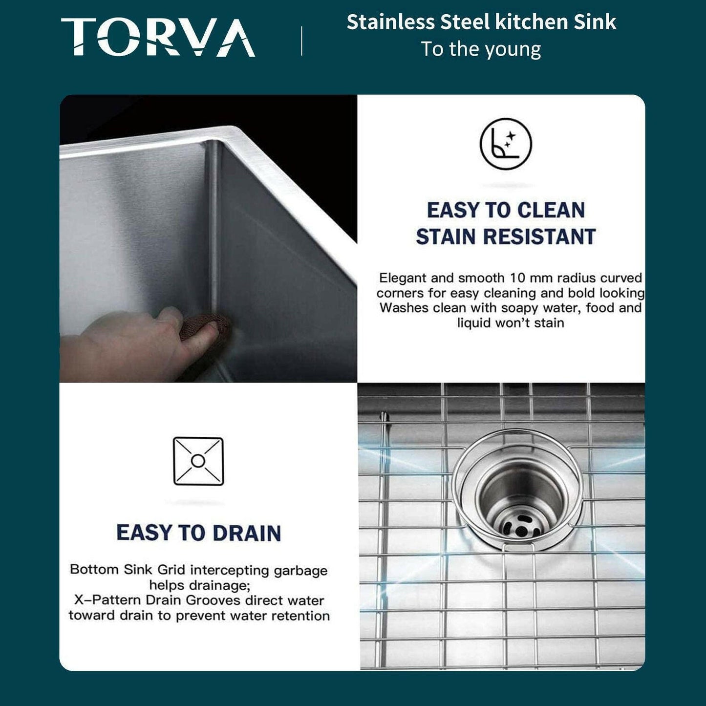 . 18-Inch Stainless Steel Kitchen Sink – Deep Single Bowl, Topmount - GoTypical