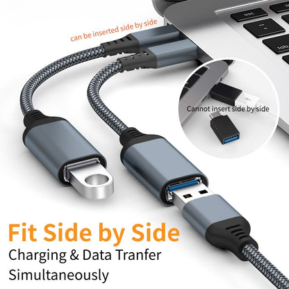 New OTG Data Cable Type-C to USB3.0 Adapter for Mobile, Tablet, Car Expansion, and Conversion Head