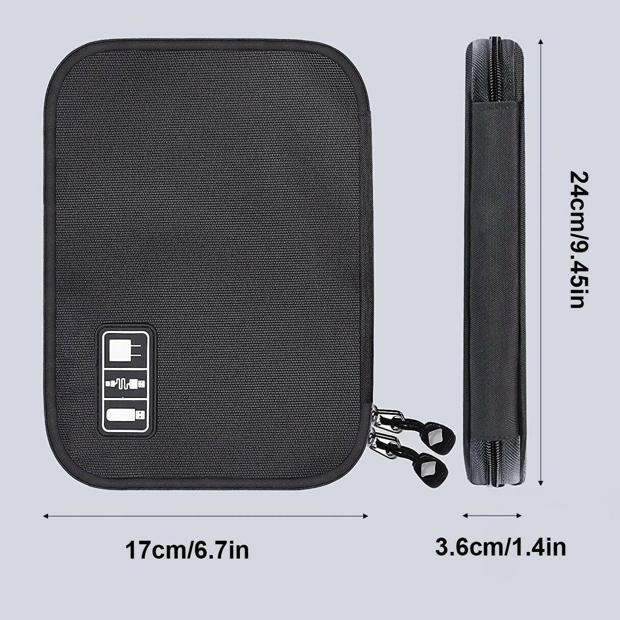 Compact Electronics Organizer – Portable Tech Bag with Multiple Compartments - GoTypical