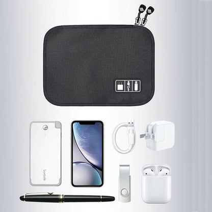 Compact Electronics Organizer – Portable Tech Bag with Multiple Compartments - GoTypical