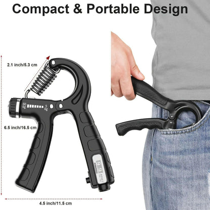 Hand Grip Strength Trainer – Adjustable Resistance Non-Slip Gripper - GoTypical