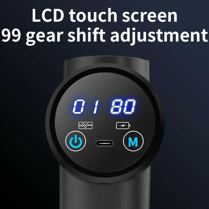 . High Frequency Massage Gun – Black Portable Muscle Massager - GoTypical