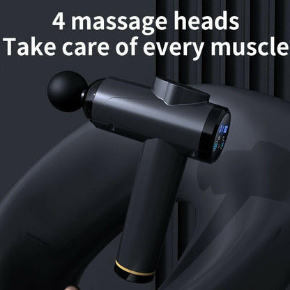 . High Frequency Massage Gun – Black Portable Muscle Massager - GoTypical