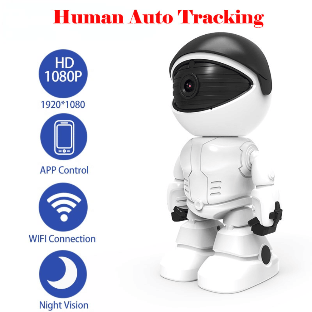 . Mini Robot 1080P Wifi IP Camera – Indoor Dome, Night Vision - GoTypical
