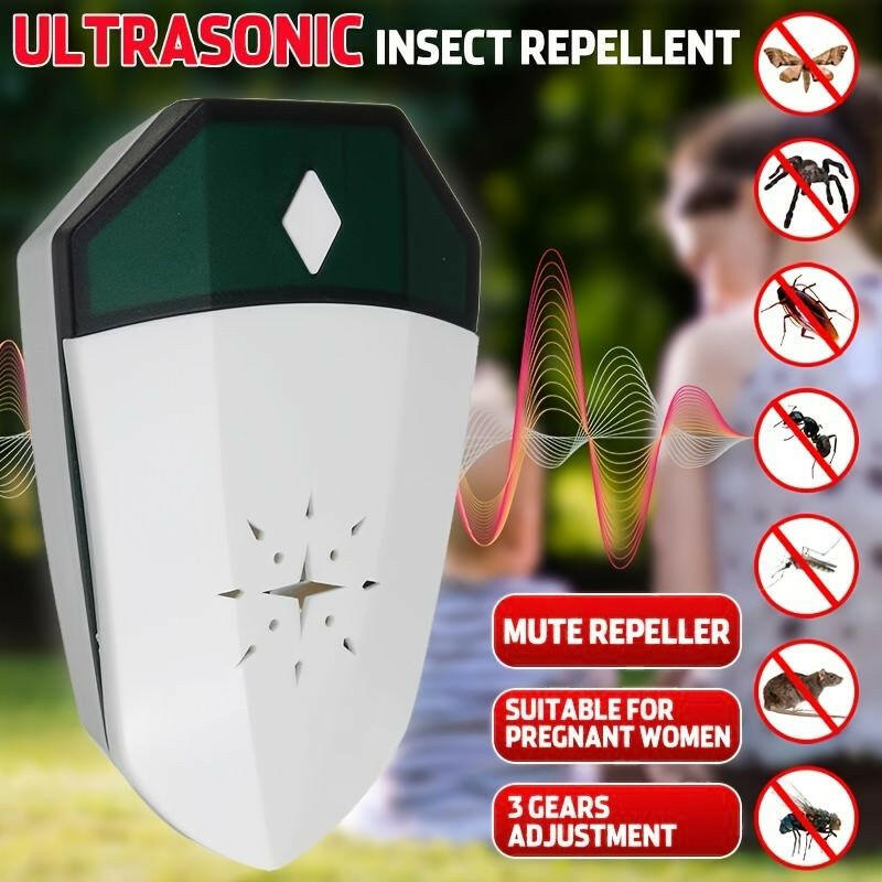 Ultrasonic Pest Control Repeller – Indoor Rodent & Insect Deterrent with LED - GoTypical