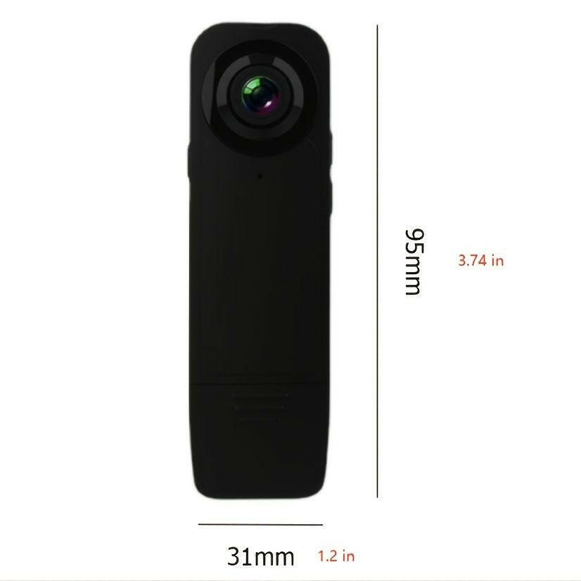 . Portable Wearable Camera – 1080P HD Black Mini Camcorder - GoTypical
