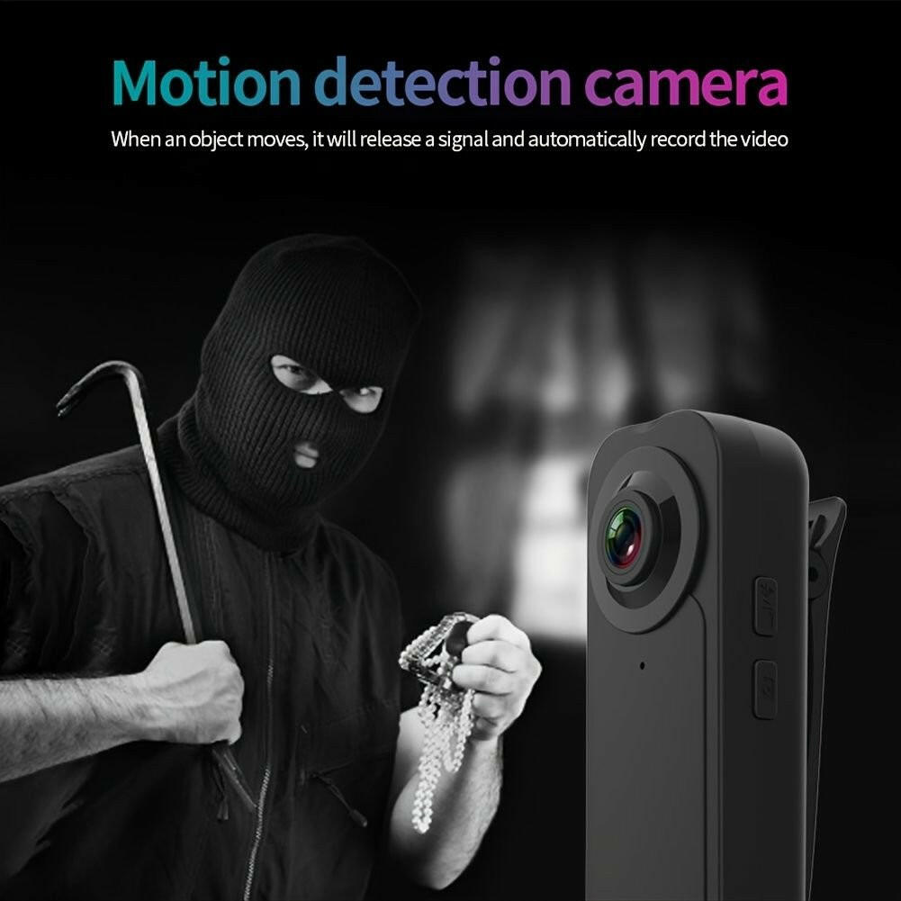 . Portable Wearable Camera – 1080P HD Black Mini Camcorder - GoTypical