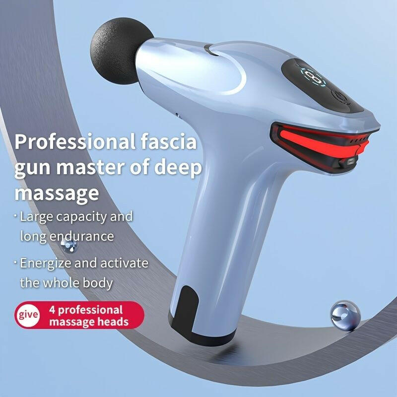 . Retinal Gun Deep Muscle Massage Gun – Haze Blue, Portable - GoTypical