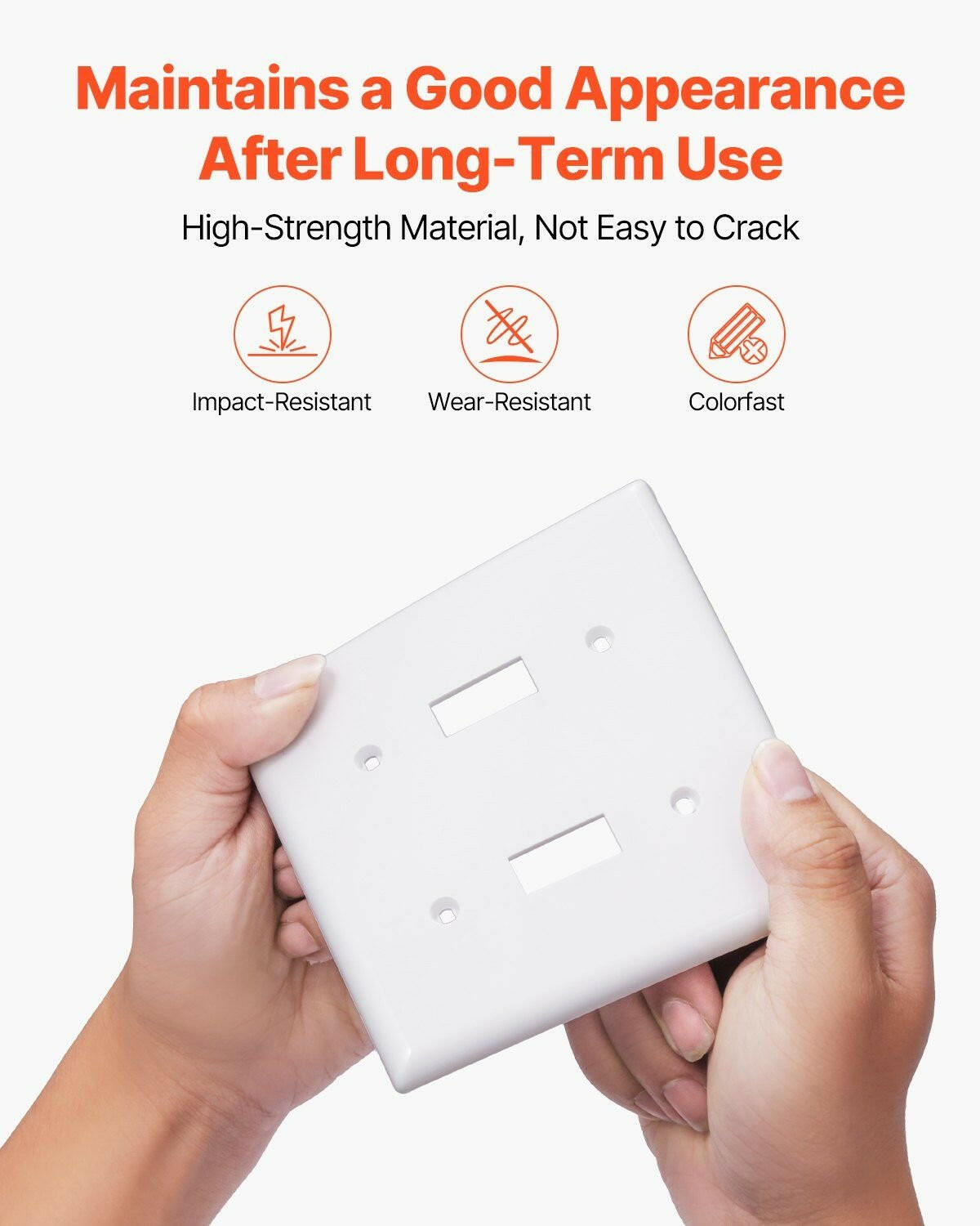 . 2-Gang Toggle Light Switch Wall Plates – White Polycarbonate - GoTypical