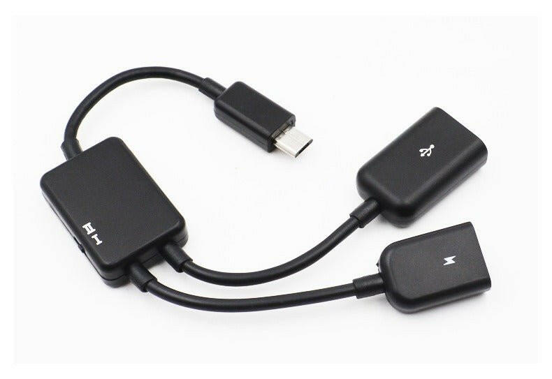 . 2-in-1 Micro USB OTG Data Cable – Android Phone Charger 0.2M - GoTypical