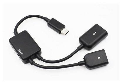 . 2-in-1 Micro USB OTG Data Cable – Android Phone Charger 0.2M - GoTypical