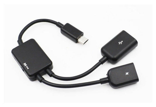 . 2-in-1 Micro USB OTG Data Cable – Android Phone Charger 0.2M - GoTypical