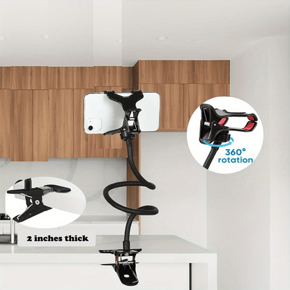 2 Pack Cell Phone Holder – 360° Rotating Flexible Gooseneck Stand - GoTypical