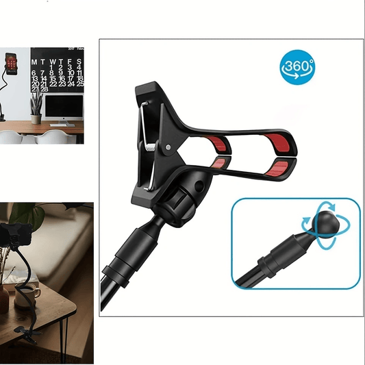 2 Pack Cell Phone Holder – 360° Rotating Flexible Gooseneck Stand - GoTypical