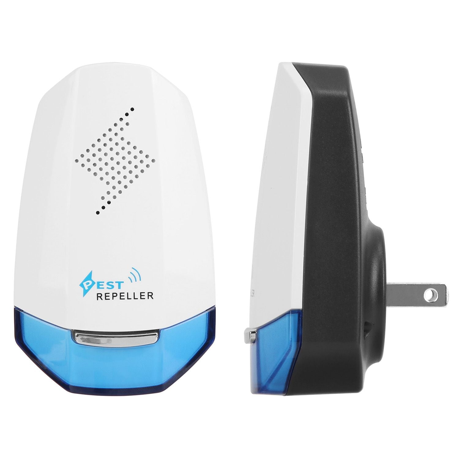 2 Pack Ultrasonic Pest Repeller with Night light Plug In Pest Mice Repellent Indoor Roach Bed Bug Mouse Rodent Mosquito Killer for Bedroom Garage Warehouse Office - GoTypical