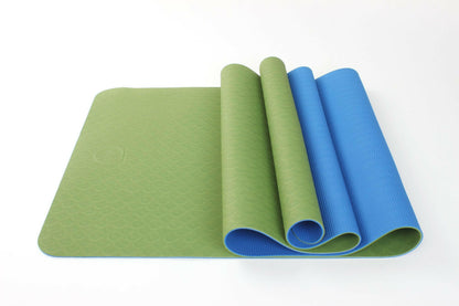 2 Tone TPE Yoga Mat – Premium Non-Slip Eco-Friendly 6mm Thick - GoTypical