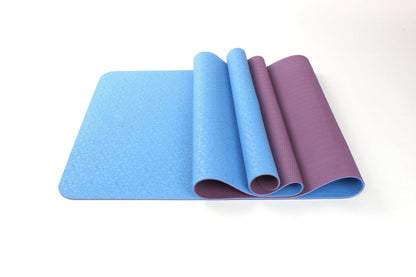 2 Tone TPE Yoga Mat – Premium Non-Slip Eco-Friendly 6mm Thick - GoTypical